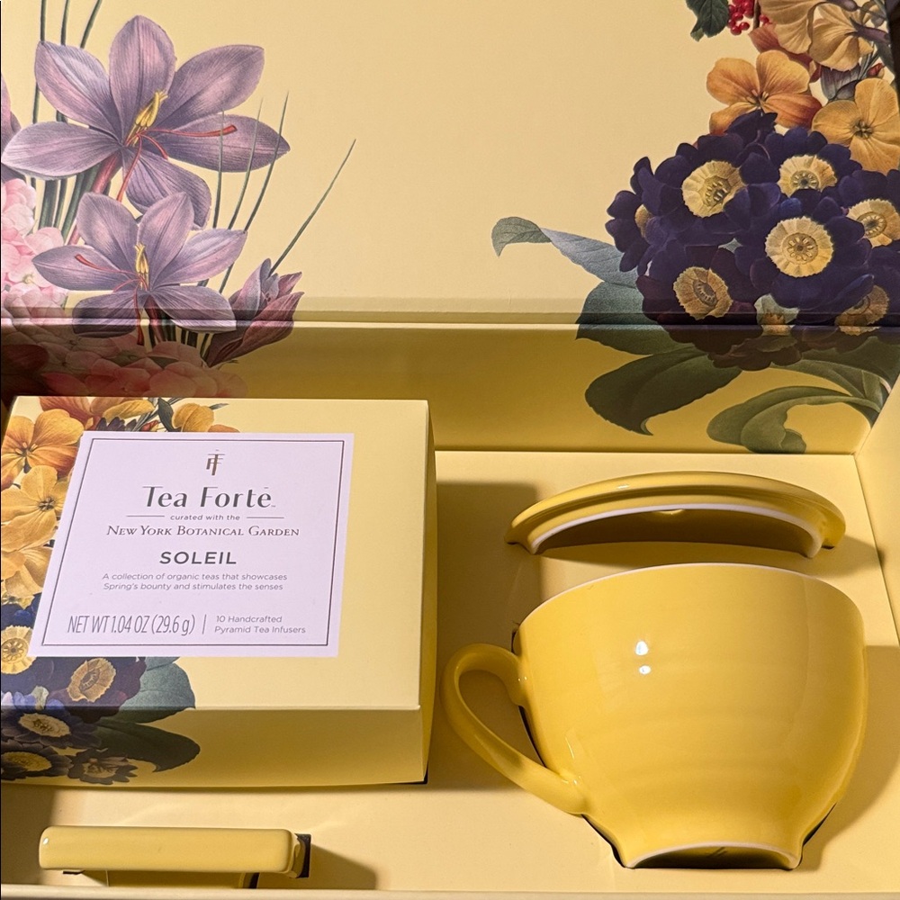 Tea Forte Cup NY botanical gardens tea set
